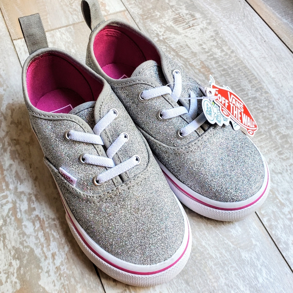 VANS Authentic elastic lace Glitter/Hot pink Tod